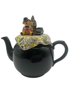 Paul Cardew "Betty" London Transport Teapot with Big Ben, Cab and Teddy Bear